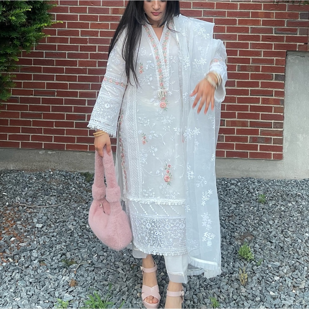 Elegant White Kurta Bottoms